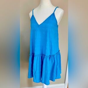 Blue Coverup with Adjustable Straps